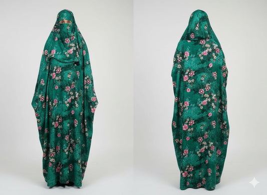 Floral Printed Full Coverage Borkha